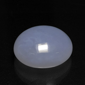 12,71 ctw natürlicher blauer Chalcedon, Oval Schliff, Lichtdurchlässig