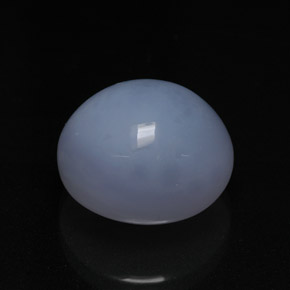 13,49 ctw natürlicher blauer Chalcedon, Oval Schliff, Lichtdurchlässig