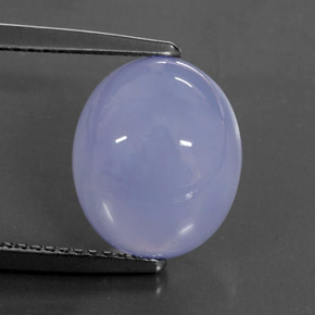 5,50 ctw natürlicher blauer Chalcedon, Transparent, Transparent / Lichtdurchlässig