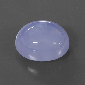 5,50 ctw natürlicher blauer Chalcedon, Transparent, Transparent / Lichtdurchlässig