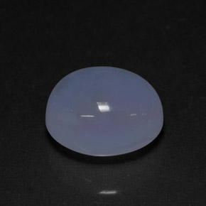 4,76 ctw natürlicher blauer Chalcedon, Transparent, Transparent / Lichtdurchlässig
