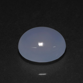 4,20 ctw natürlicher blauer Chalcedon, Transparent, Transparent / Lichtdurchlässig