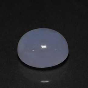 4,69 ctw natürlicher blauer Chalcedon, Transparent, Transparent / Lichtdurchlässig
