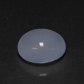 3,94 ctw natürlicher blauer Chalcedon, Transparent, Transparent / Lichtdurchlässig