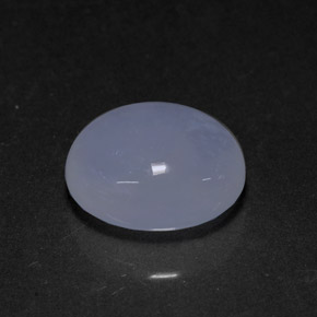 4,03 ctw natürlicher blauer Chalcedon, Transparent, Transparent / Lichtdurchlässig