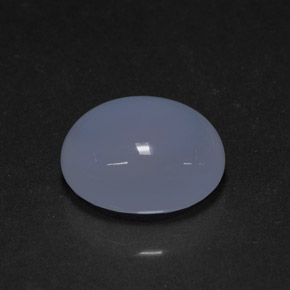 3,97 ctw natürlicher blauer Chalcedon, Transparent, Transparent / Lichtdurchlässig