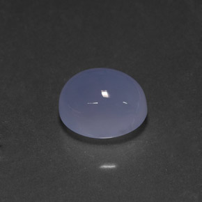 5,27 ctw natürlicher blauer Chalcedon, Transparent, Transparent / Lichtdurchlässig