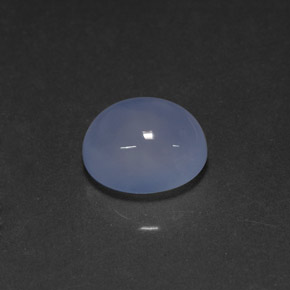 4,73 ctw natürlicher blauer Chalcedon, Transparent, Transparent / Lichtdurchlässig
