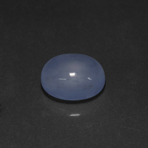 4,23 ctw natürlicher blauer Chalcedon, Transparent, Transparent / Lichtdurchlässig