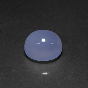 5,64 ctw natürlicher blauer Chalcedon, Transparent, Transparent / Lichtdurchlässig