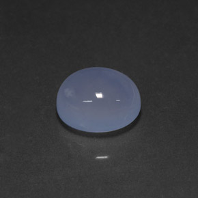 4,75 ctw natürlicher blauer Chalcedon, Transparent, Transparent / Lichtdurchlässig