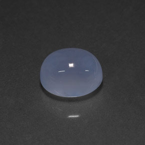 5,06 ctw natürlicher blauer Chalcedon, Transparent, Transparent / Lichtdurchlässig