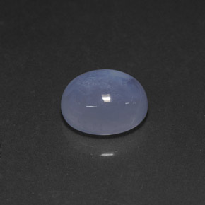 4,27 ctw natürlicher blauer Chalcedon, Transparent, Transparent / Lichtdurchlässig