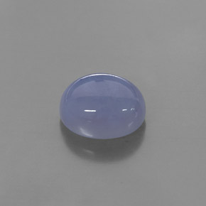 4,34 ctw natürlicher blauer Chalcedon, Transparent, Transparent / Lichtdurchlässig