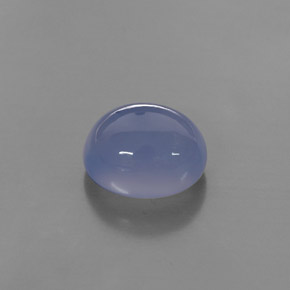 4,87 ctw natürlicher blauer Chalcedon, Transparent, Transparent / Lichtdurchlässig
