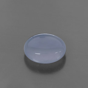 3,58 ctw natürlicher blauer Chalcedon, Transparent, Transparent / Lichtdurchlässig