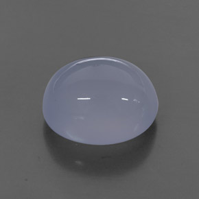 5,03 ctw natürlicher blauer Chalcedon, Transparent, Transparent / Lichtdurchlässig