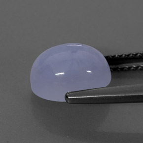 2,70 ctw natürlicher blauer Chalcedon, Transparent, Transparent / Lichtdurchlässig