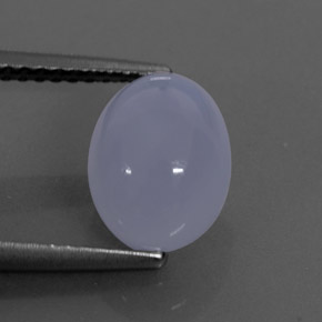 2,42 ctw natürlicher blauer Chalcedon, Transparent, Transparent / Lichtdurchlässig