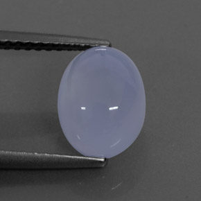 2,38 ctw natürlicher blauer Chalcedon, Transparent, Transparent / Lichtdurchlässig