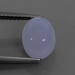 2,78 ctw natürlicher blauer Chalcedon, Transparent, Transparent / Lichtdurchlässig