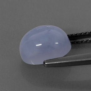 2,78 ctw natürlicher blauer Chalcedon, Transparent, Transparent / Lichtdurchlässig