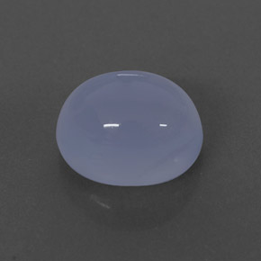 2,70 ctw natürlicher blauer Chalcedon, Transparent, Transparent / Lichtdurchlässig