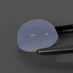2,70 ctw natürlicher blauer Chalcedon, Transparent, Transparent / Lichtdurchlässig