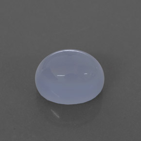 3,07 ctw natürlicher blauer Chalcedon, Transparent, Transparent / Lichtdurchlässig
