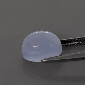 3,07 ctw natürlicher blauer Chalcedon, Transparent, Transparent / Lichtdurchlässig
