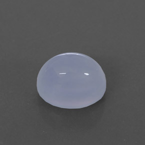 3,07 ctw natürlicher blauer Chalcedon, Transparent, Transparent / Lichtdurchlässig