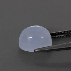 3,07 ctw natürlicher blauer Chalcedon, Transparent, Transparent / Lichtdurchlässig