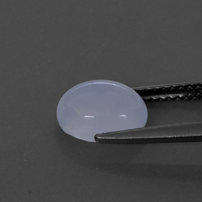 1,97 ctw natürlicher blauer Chalcedon, Transparent, Transparent / Lichtdurchlässig