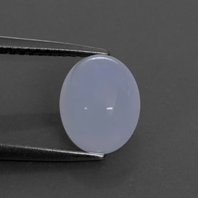 9,17 ctw natürlicher Lavendelblau Chalzedon, Oval Schliff, Lichtundurchlässig