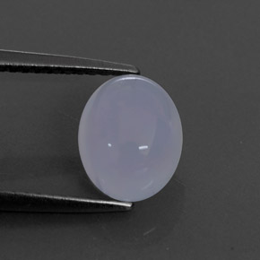 2,28 ctw natürlicher blauer Chalcedon, Transparent, Transparent / Lichtdurchlässig