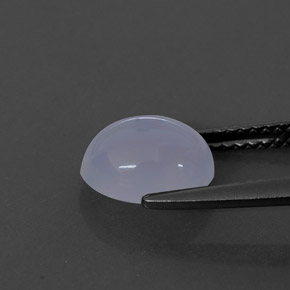 2,28 ctw natürlicher blauer Chalcedon, Transparent, Transparent / Lichtdurchlässig