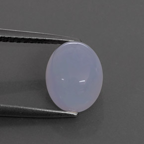 2,82 ctw natürlicher blauer Chalcedon, Transparent, Transparent / Lichtdurchlässig