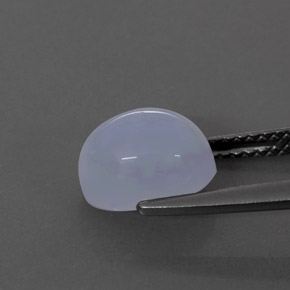 2,82 ctw natürlicher blauer Chalcedon, Transparent, Transparent / Lichtdurchlässig