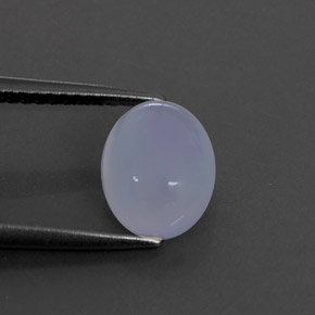 2,33 ctw natürlicher blauer Chalcedon, Transparent, Transparent / Lichtdurchlässig