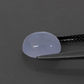 2,33 ctw natürlicher blauer Chalcedon, Transparent, Transparent / Lichtdurchlässig