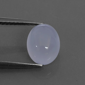 2,50 ctw natürlicher blauer Chalcedon, Transparent, Transparent / Lichtdurchlässig