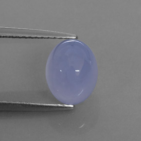 2,74 ctw natürlicher blauer Chalcedon, Transparent, Transparent / Lichtdurchlässig