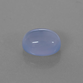 2,43 ctw natürlicher blauer Chalcedon, Transparent, Transparent / Lichtdurchlässig
