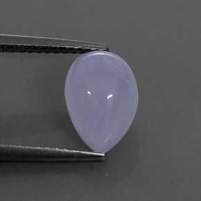 2,84 ctw natürlicher blauer Chalcedon, Transparent, Transparent / Lichtdurchlässig