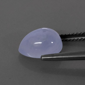 2,84 ctw natürlicher blauer Chalcedon, Transparent, Transparent / Lichtdurchlässig