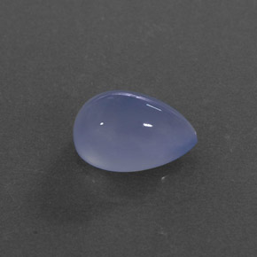 4,24 ctw natürlicher blauer Chalcedon, Transparent, Transparent / Lichtdurchlässig
