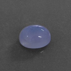 4,35 ctw natürlicher blauer Chalcedon, Transparent, Transparent / Lichtdurchlässig