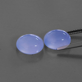  ct natürliche blauer Chalcedon-Edelsteine, Transparent, Transparent / Lichtdurchlässig