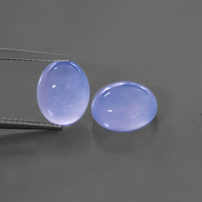  ct natürliche blauer Chalcedon-Edelsteine, Transparent, Transparent / Lichtdurchlässig