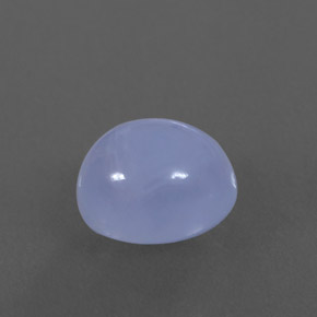 3,77 ctw natürlicher blauer Chalcedon, Transparent, Transparent / Lichtdurchlässig
